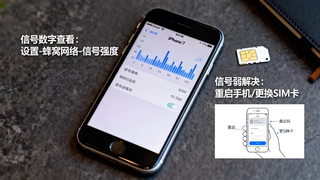 iphone7信号数字怎么看，iphone7信号弱怎么解决