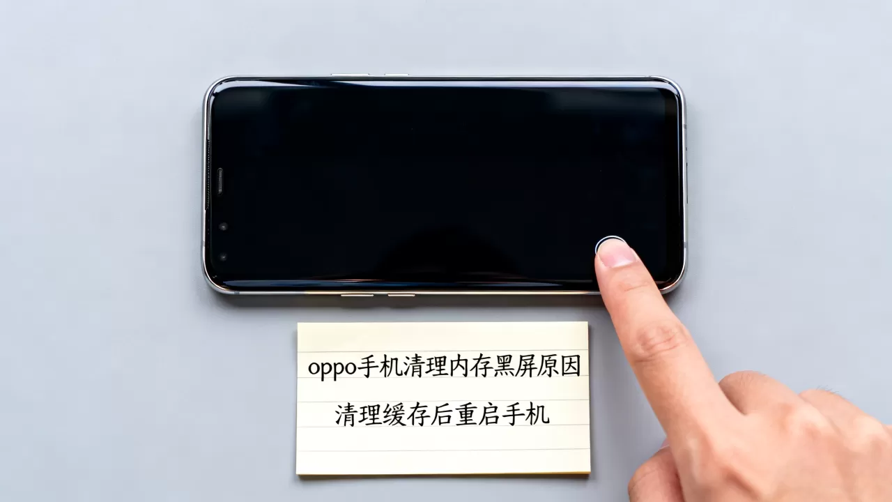 oppo手机按清理内存为什么会黑屏，清理手机内存黑屏怎么办