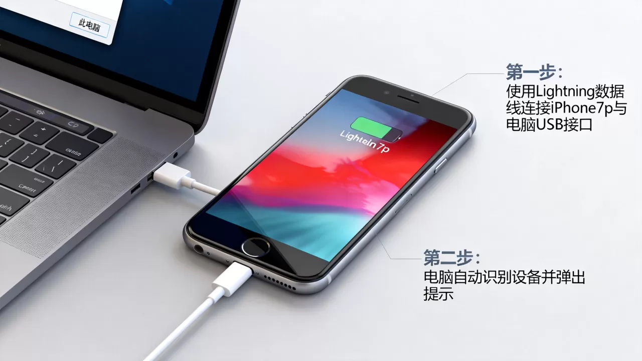 iphone7p怎么连接电脑，iphone7p连接电脑教程