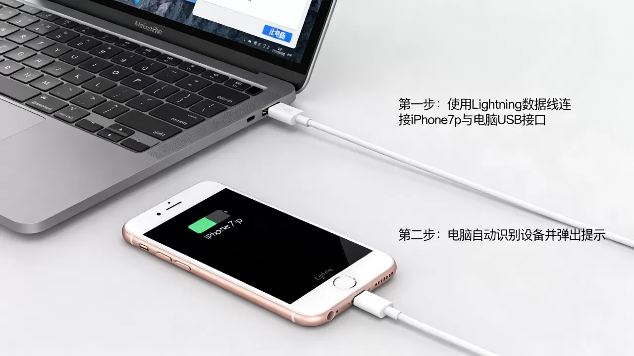 iphone7p怎么连接电脑，iphone7p连接电脑教程