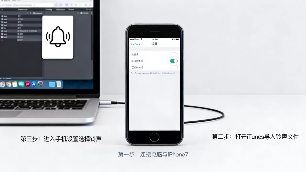 iphone7怎么上传铃声，iphone7设置自定义铃声教程