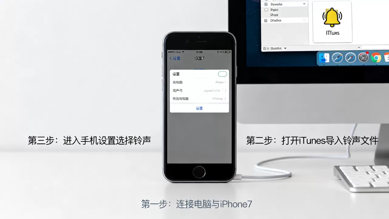 iphone7怎么上传铃声，iphone7设置自定义铃声教程