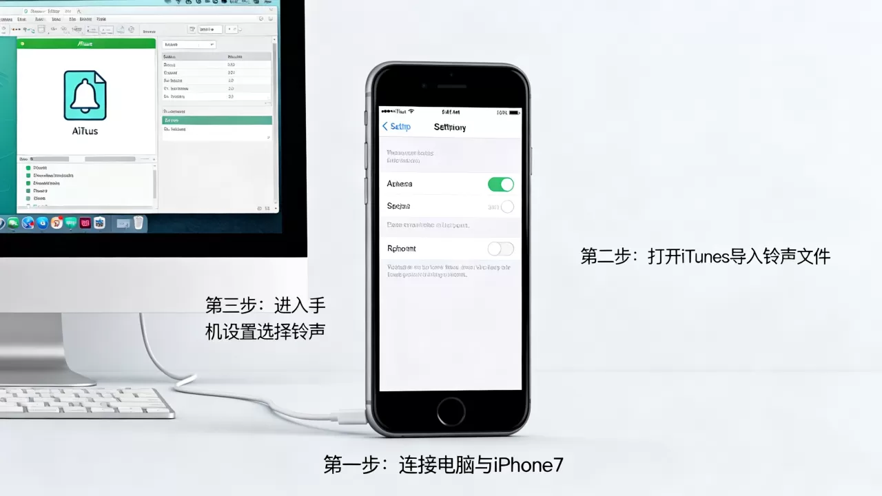 iphone7怎么上传铃声，iphone7设置自定义铃声教程