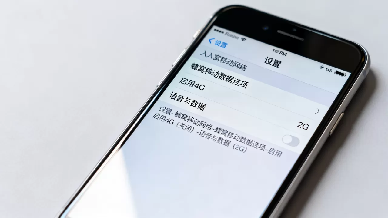 iphone 6s怎么设置2g网络设置，iphone 6s关闭4g开启2g方法