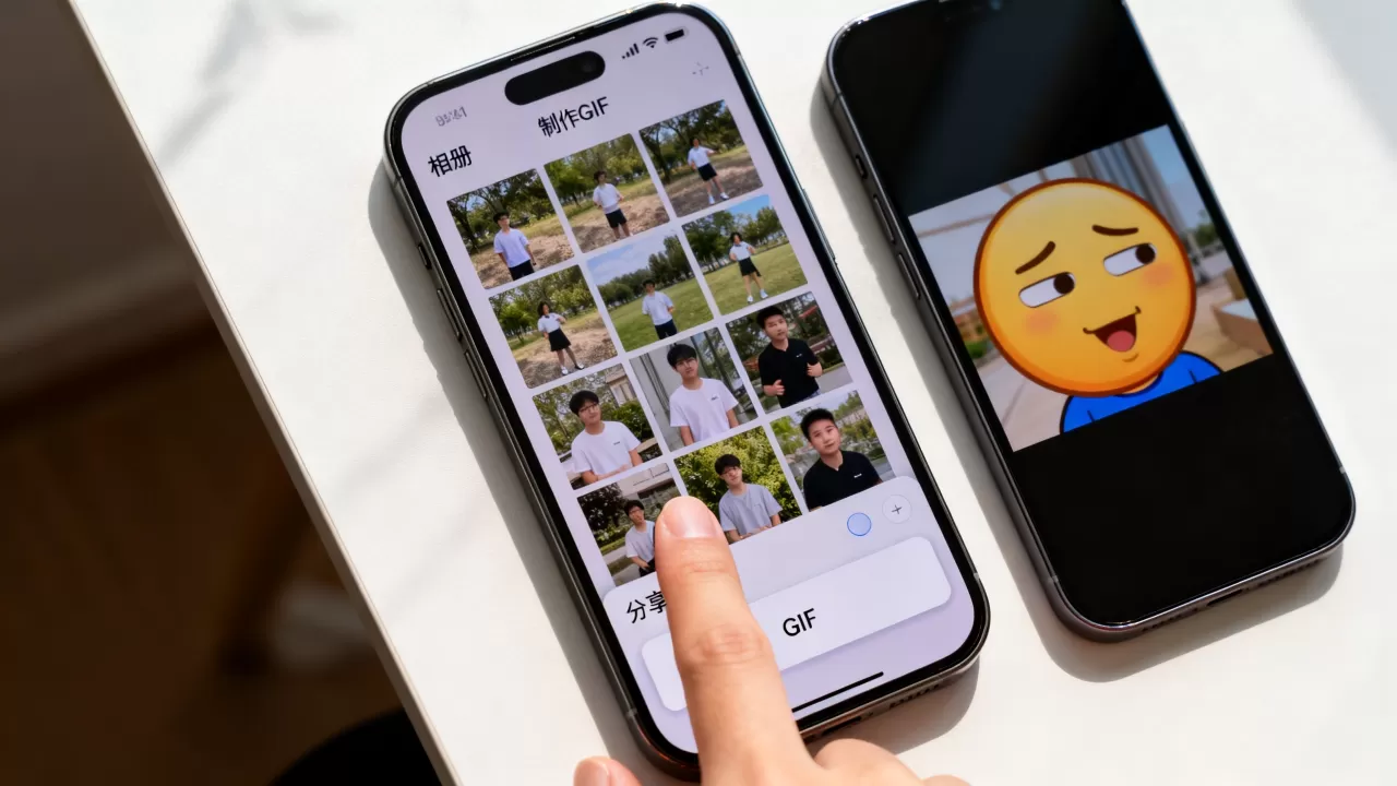iPhone手机怎么制作gif动态图片？苹果手机自制gif动图教程