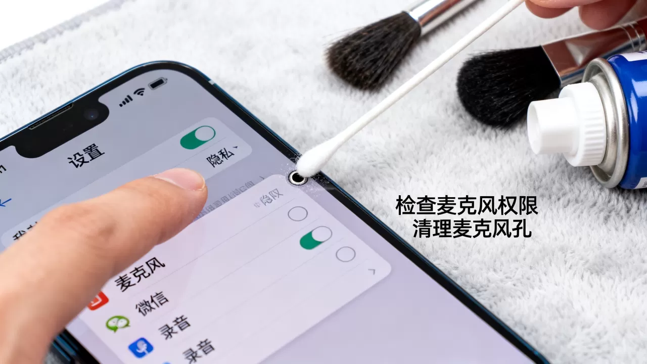 iphone手机麦克风没声音怎么设置，苹果手机麦克风无声解决方法