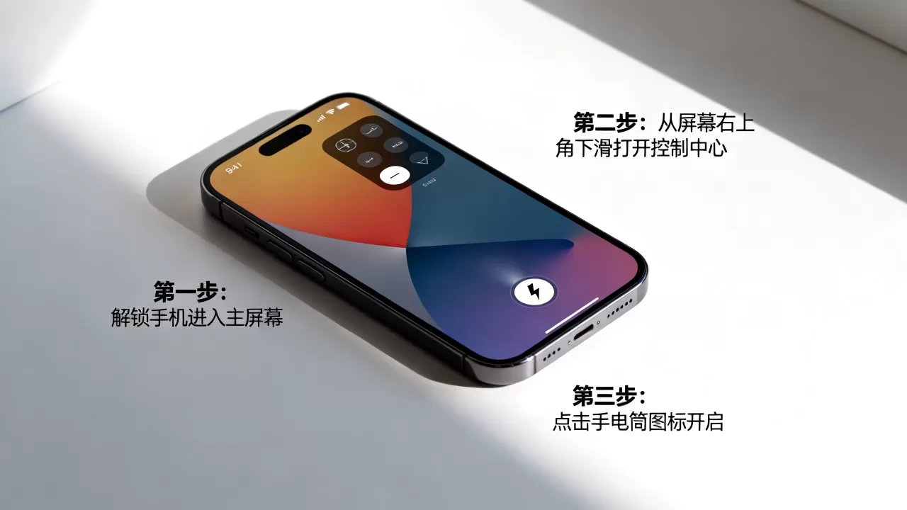iphone的电筒怎么打开，苹果手机手电筒开关在哪
