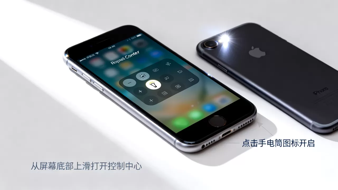 iphone7的电筒怎么打开，iphone7手电筒打不开