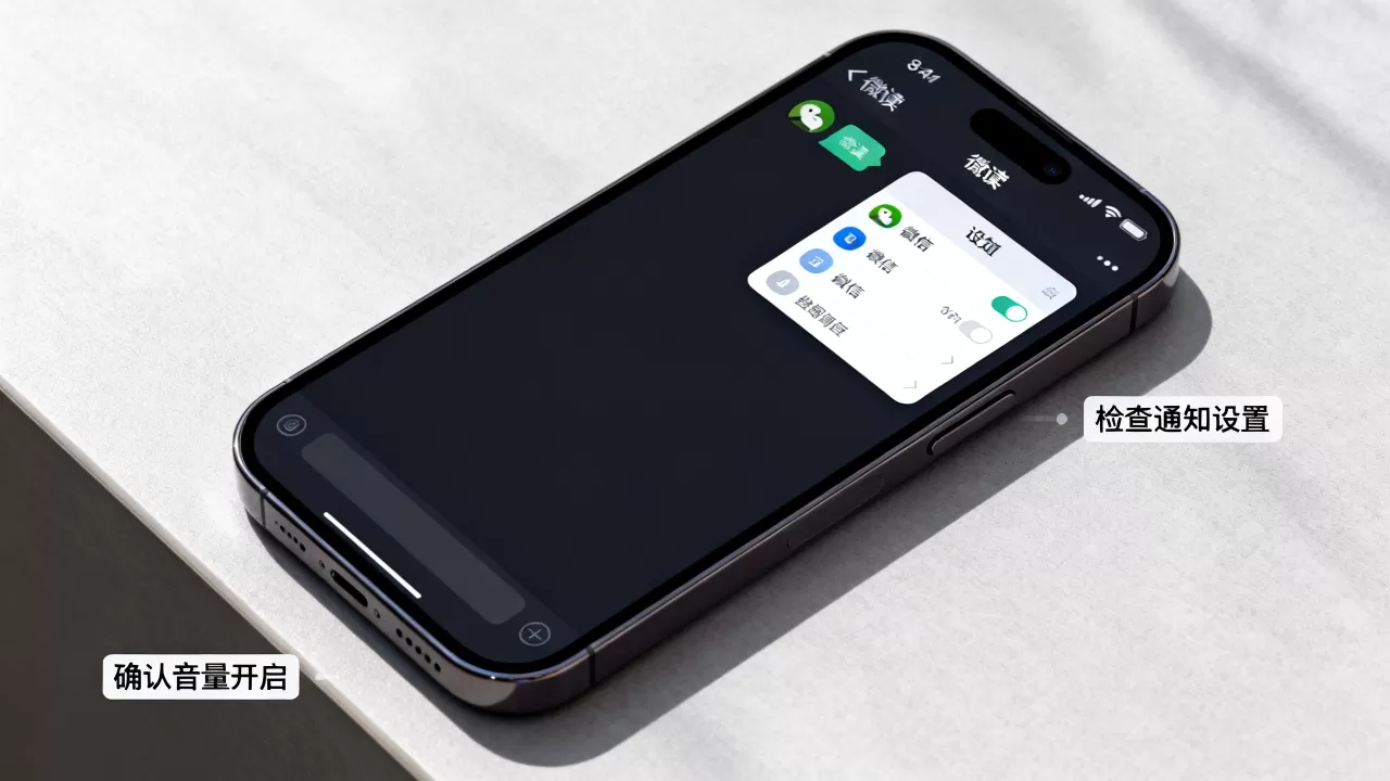 iphone来微信没声音怎么办，微信消息通知无声音
