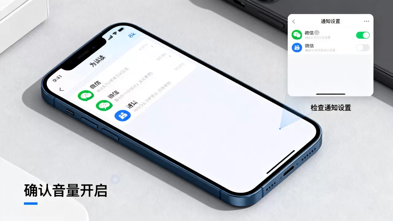 iphone来微信没声音怎么办，微信消息通知无声音