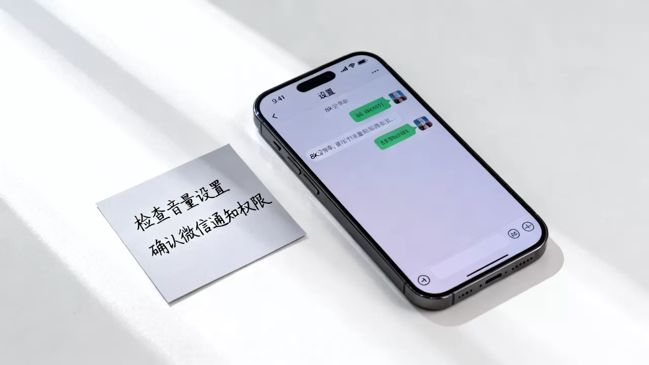iPhone微信没声音怎么回事，微信消息通知无声音