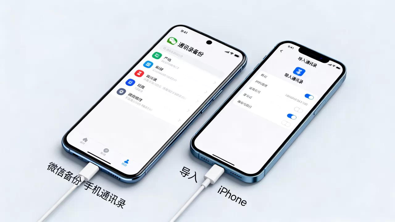 微信备份手机通讯录怎么导入iphone，手机通讯录怎么导入iphone