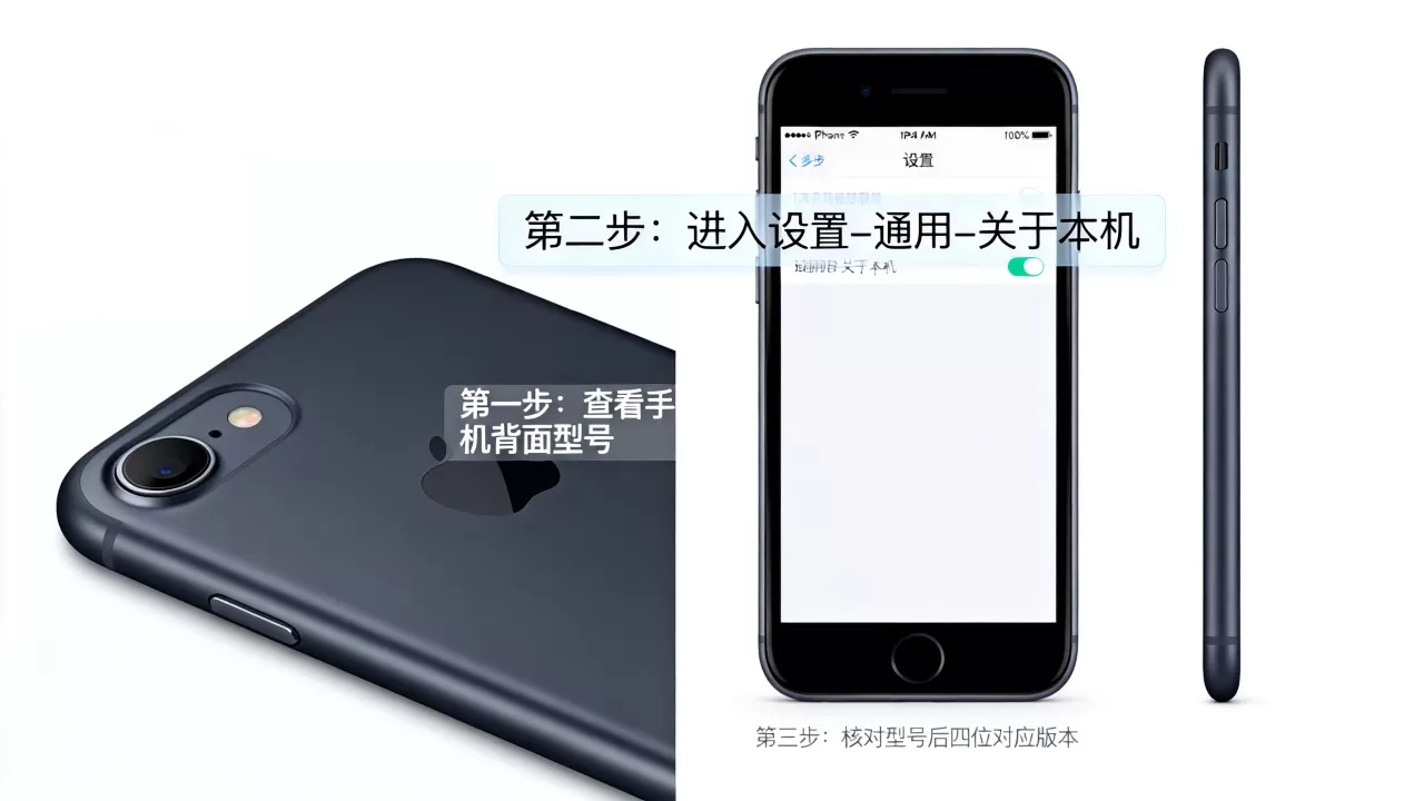 怎么区分iphone7版本，iphone7怎么查看型号