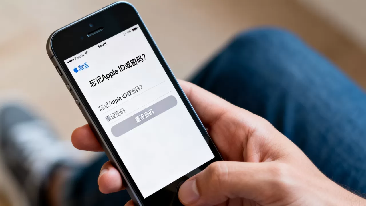 忘记id怎么激活iphone5，苹果id密码找回