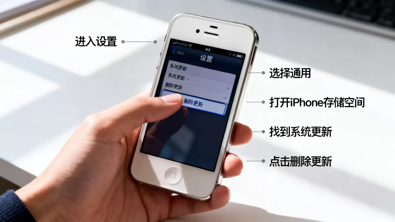 4s怎么删除iphone里的系统更新包，iPhone删除系统更新包