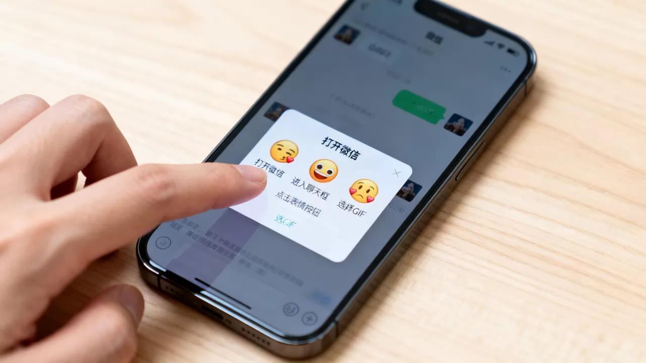 iphone微信怎么添加gif，微信发送gif动图方法