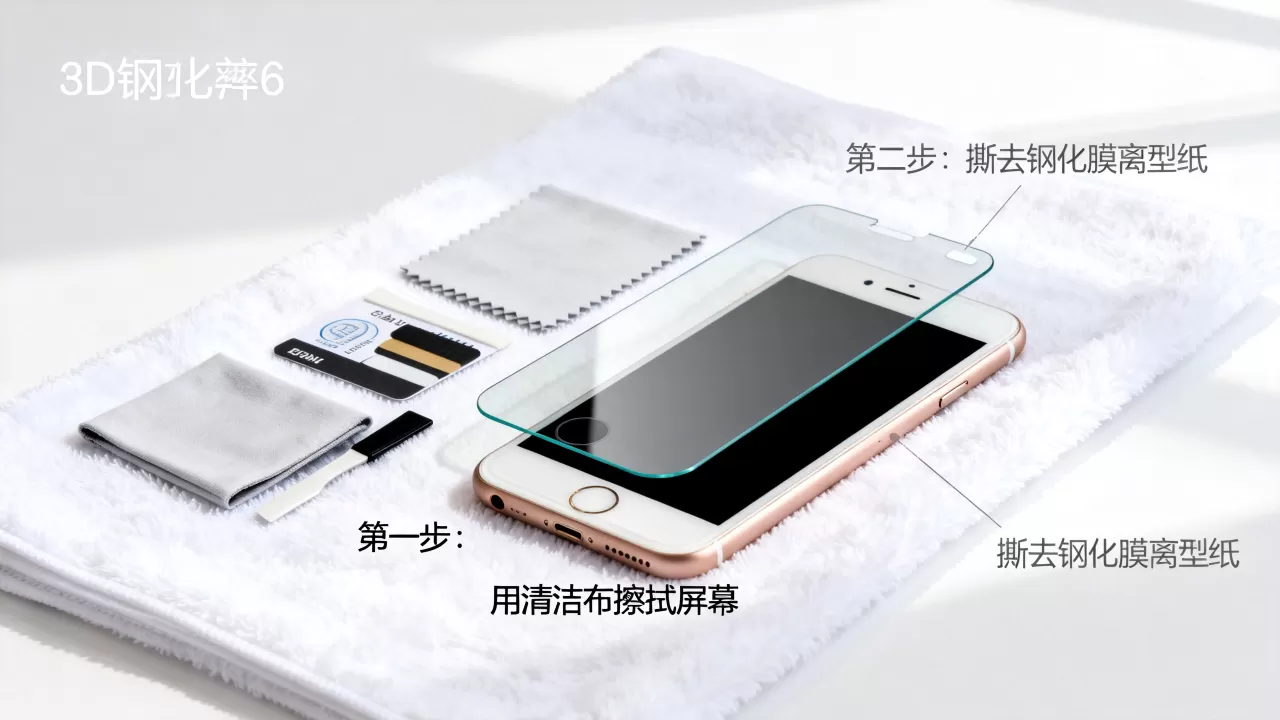 iphone6怎么装3d，iphone6安装3d钢化膜教程