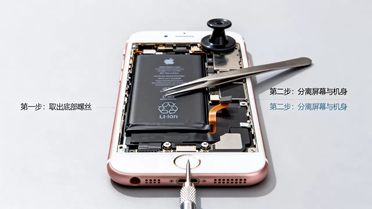 怎么拆iphone6电池，iPhone6电池拆卸教程