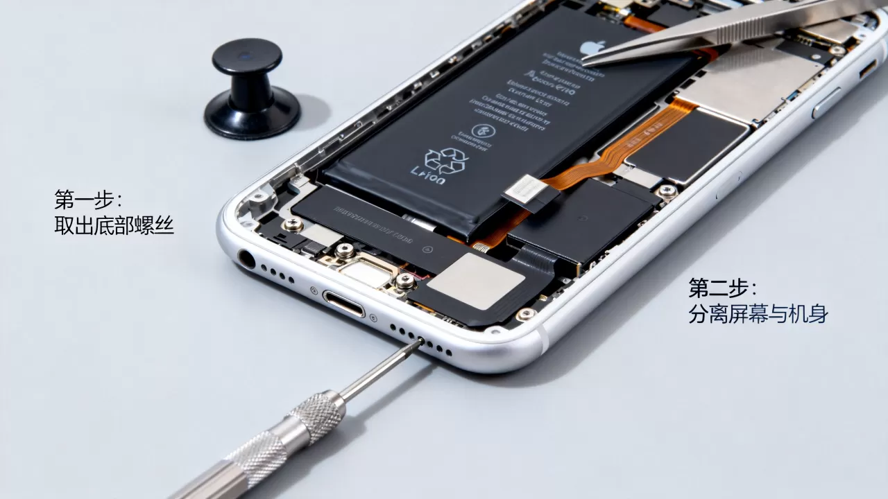 怎么拆iphone6电池，iPhone6电池拆卸教程