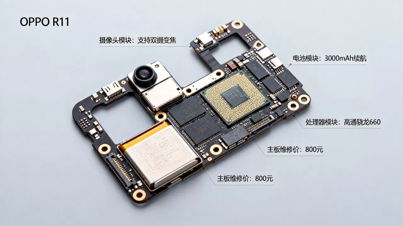 oppor11模块有什么功能，OPPO R11手机主板维修更换价格