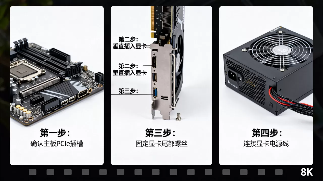 电脑有显卡怎么装机？显卡安装步骤详解