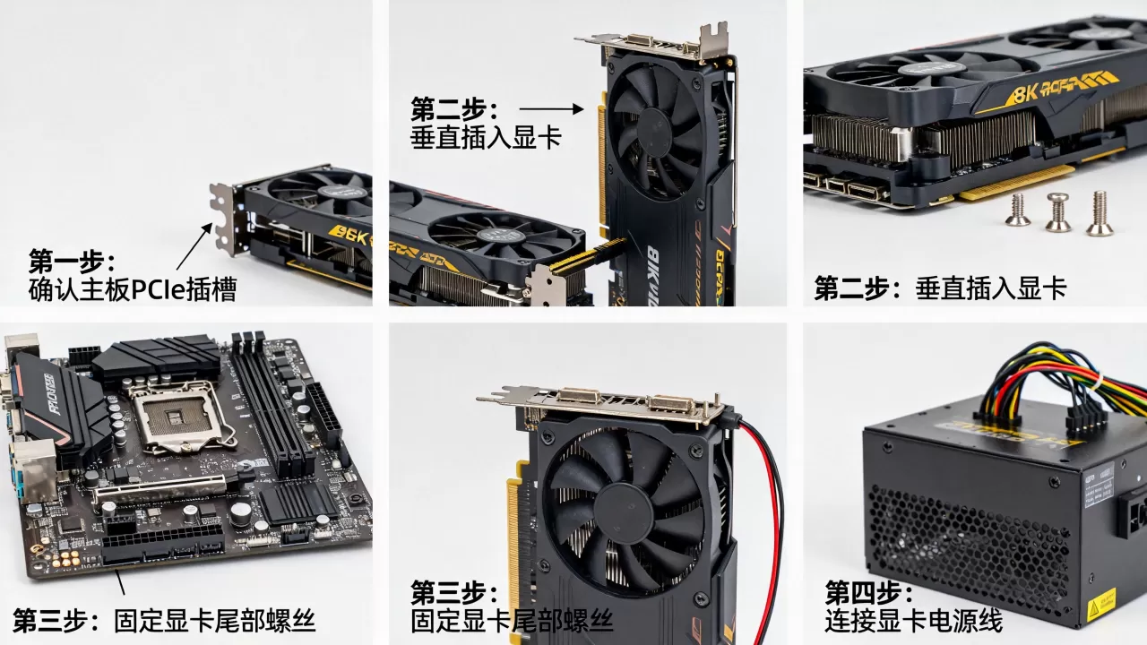 电脑有显卡怎么装机？显卡安装步骤详解
