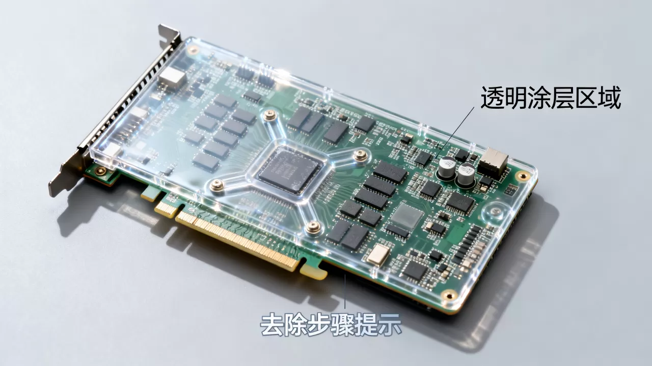 显卡一层透明是什么情况？显卡透明涂层怎么去除