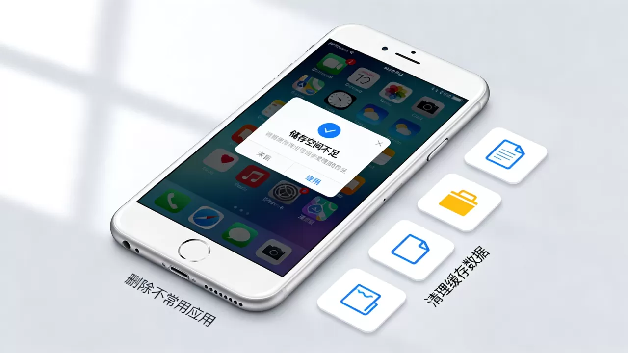iphone6plus储存空间不足怎么办，iphone6plus清理内存空间方法