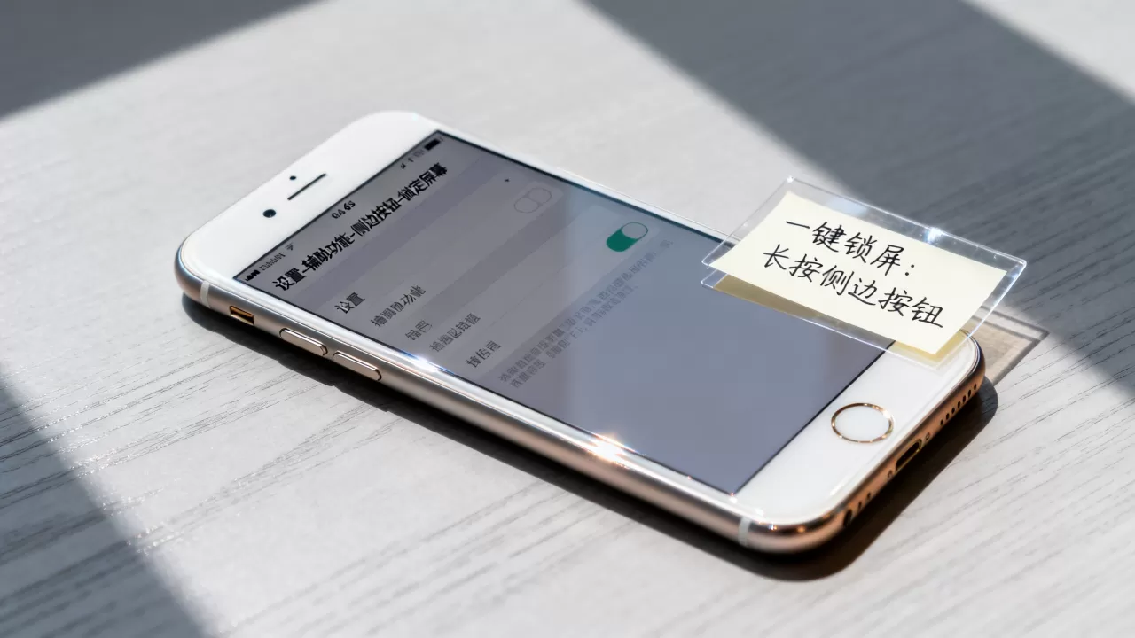 iphone6s怎么一键锁屏，苹果手机快速锁屏方法