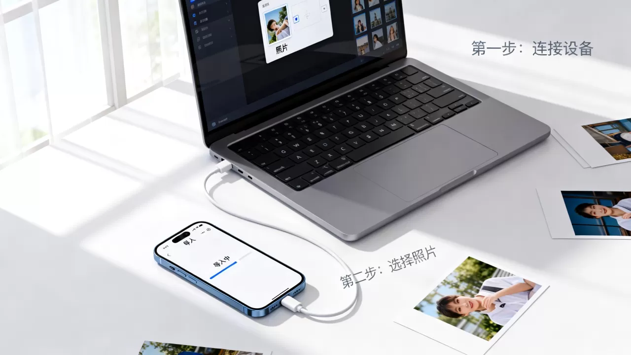怎么把照片从电脑传到iphone，电脑照片导入iPhone教程