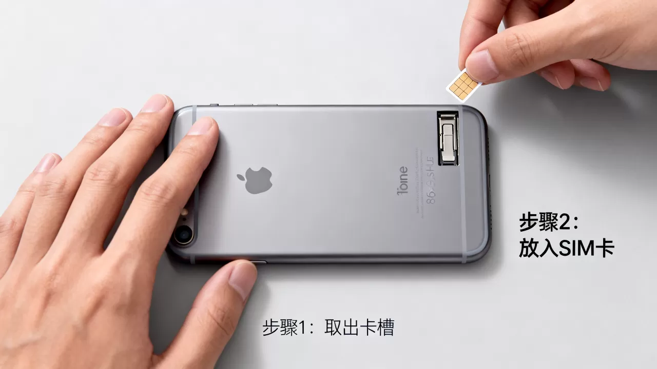 iphone6s plus手机卡怎么装，iphone6splus插卡教程