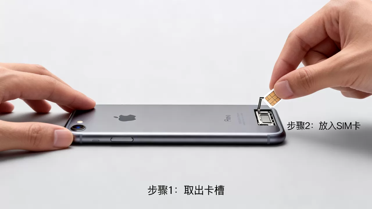 iphone6s plus手机卡怎么装，iphone6splus插卡教程