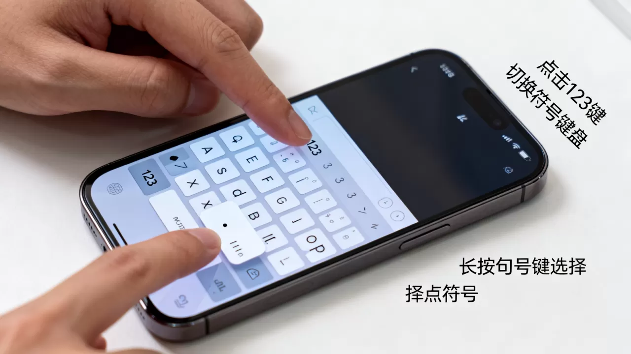 iPhone点符号怎么发出，iPhone键盘上点符号在哪里