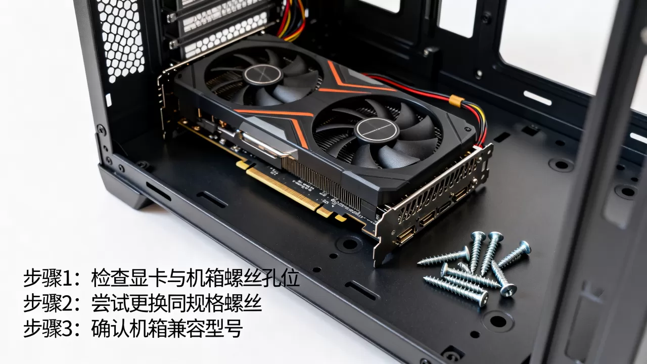 显卡与机箱螺丝对不上怎么办？显卡安装螺丝不匹配解决方法