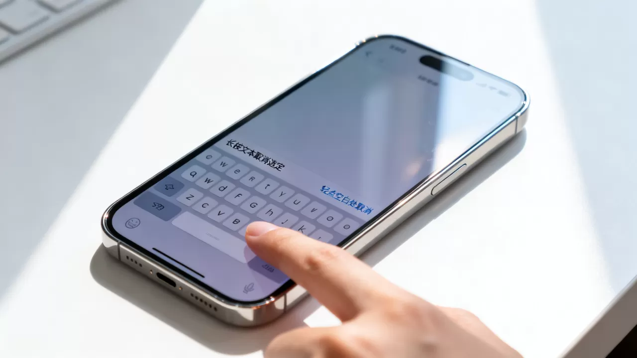 iphone输入法怎么取消选定，iphone输入法选中文本后如何快速取消