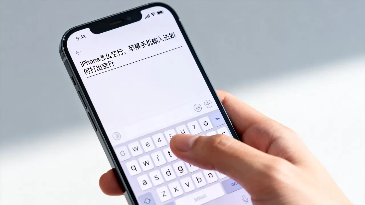 iPhone怎么空行，苹果手机输入法如何打出空行