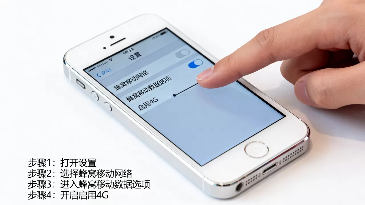 iphone5s美版怎么添加4g开关，iPhone5s美版4G网络设置方法