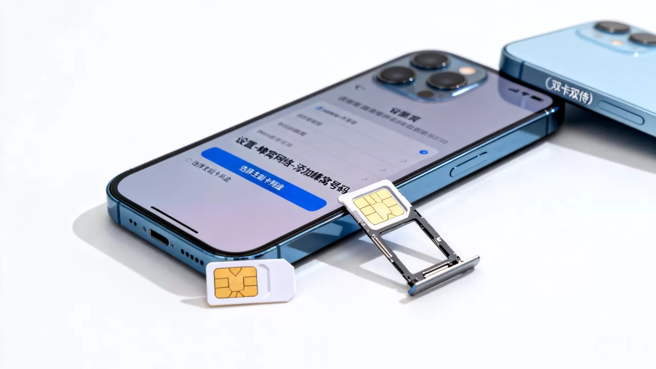iphone sim卡应用程序怎么选择，iPhone双卡双待怎么设置