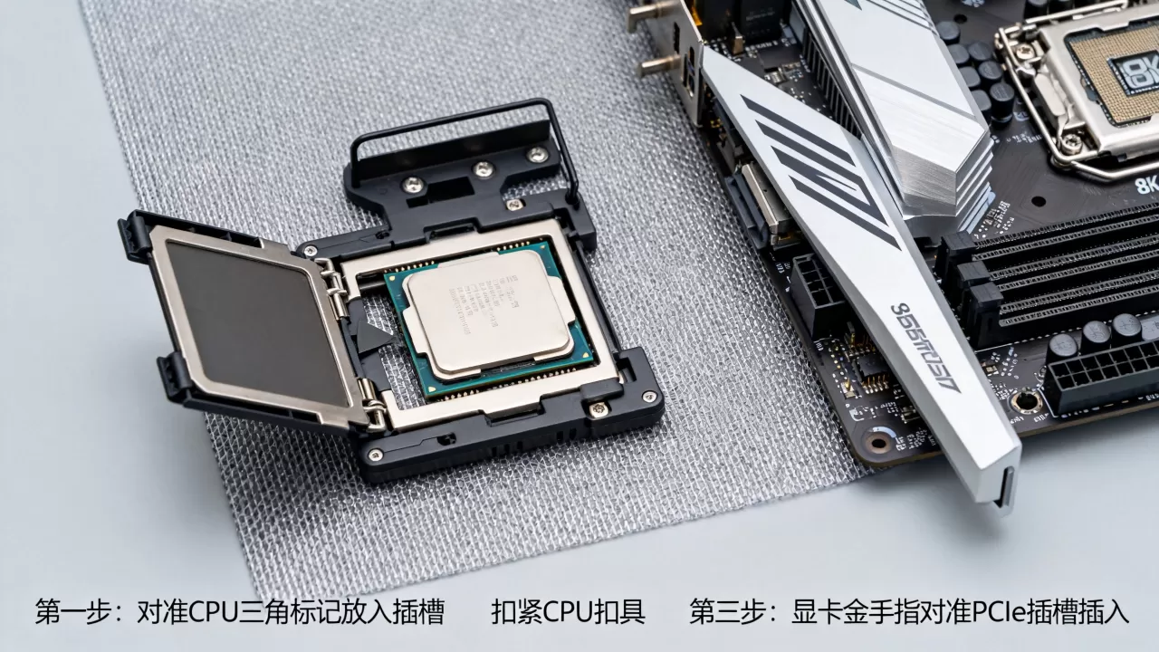 组装电脑CPU和显卡怎么装？组装电脑CPU和显卡教程