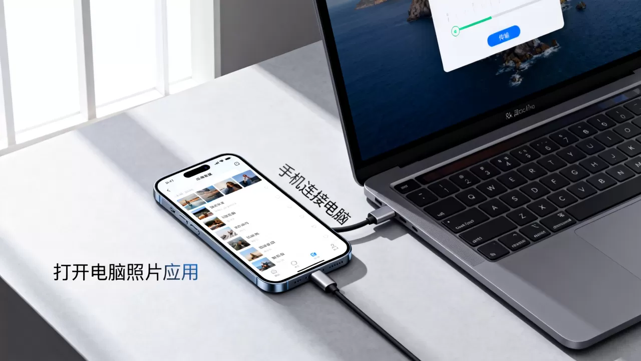 怎么在电脑上打开iphone照片，苹果手机照片传到电脑