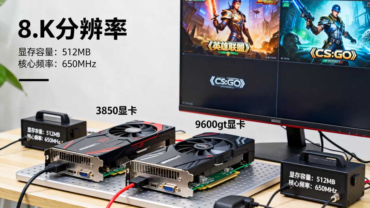 3850显卡9600gt性能对比，9600gt显卡现在还能玩什么游戏