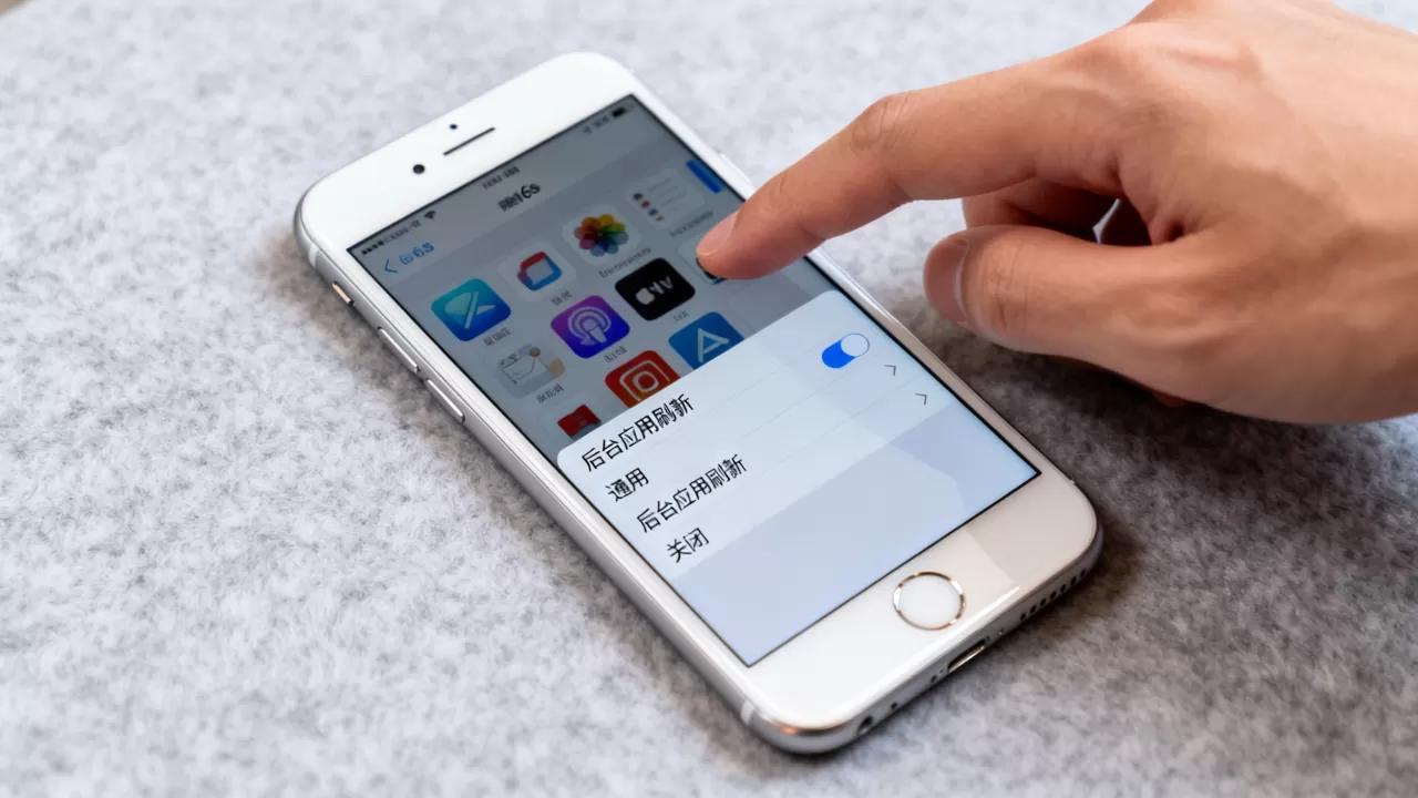 iphone6s怎么关闭app，iphone6s后台应用刷新关闭方法