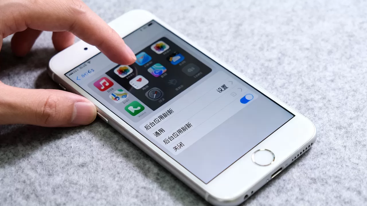 iphone6s怎么关闭app，iphone6s后台应用刷新关闭方法