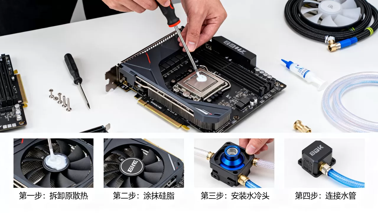 显卡冷头怎么安装,水冷头安装教程 显卡冷头怎么安装,水冷头安装教程