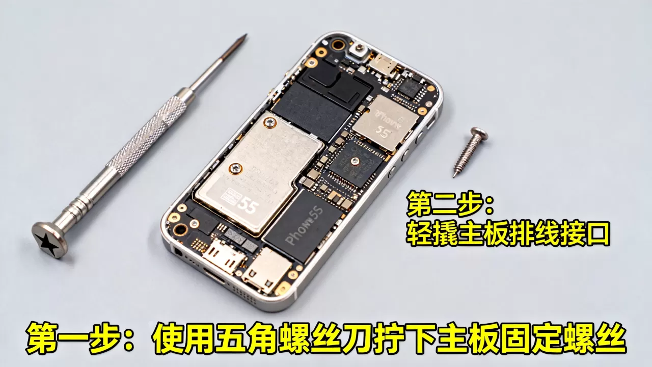 iphone5s主板螺丝怎么拆，iphone5s拆机教程