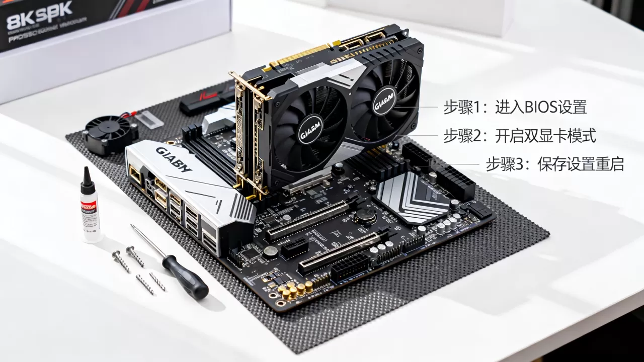 技嘉主板怎么设置双显卡？技嘉主板双显卡设置教程