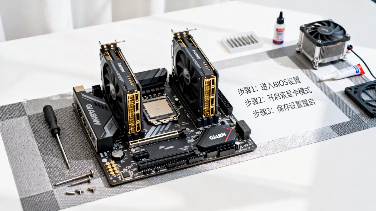 技嘉主板怎么设置双显卡？技嘉主板双显卡设置教程