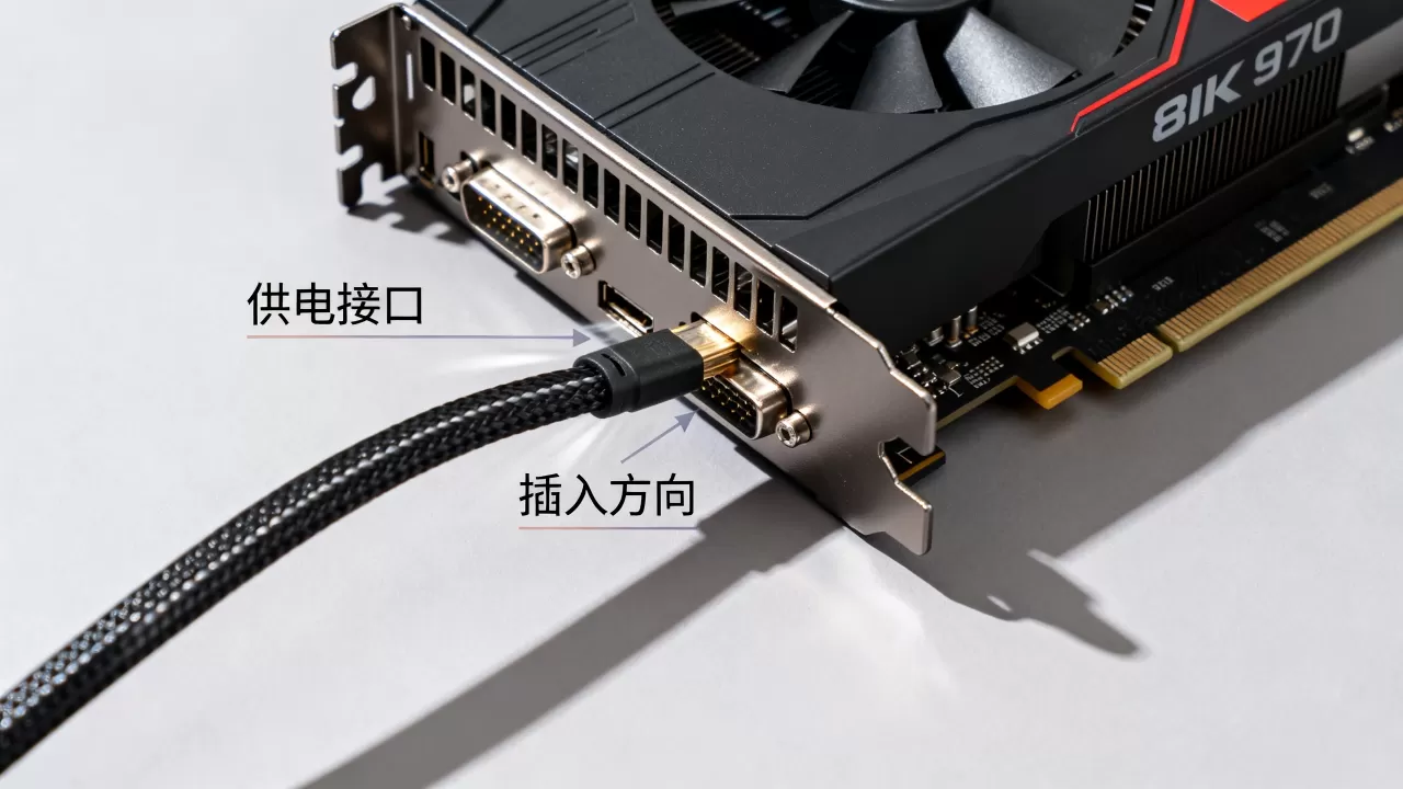 970显卡线怎么插,970显卡供电接口接法 970显卡线怎么插,970显卡供电接口接法