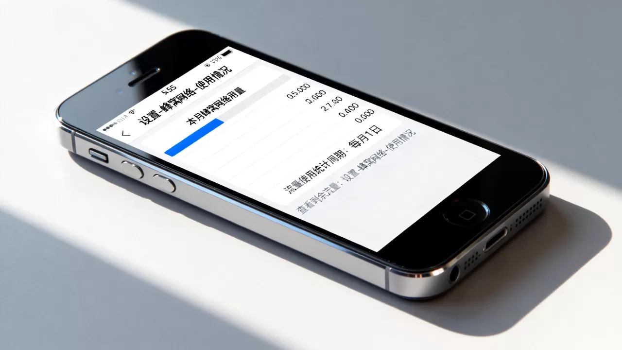 iphone5s怎么知道流量使用，iphone5s查看剩余流量