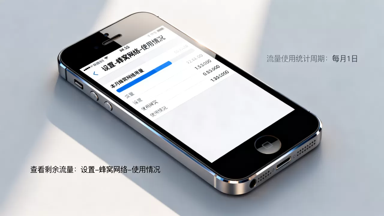 iphone5s怎么知道流量使用，iphone5s查看剩余流量